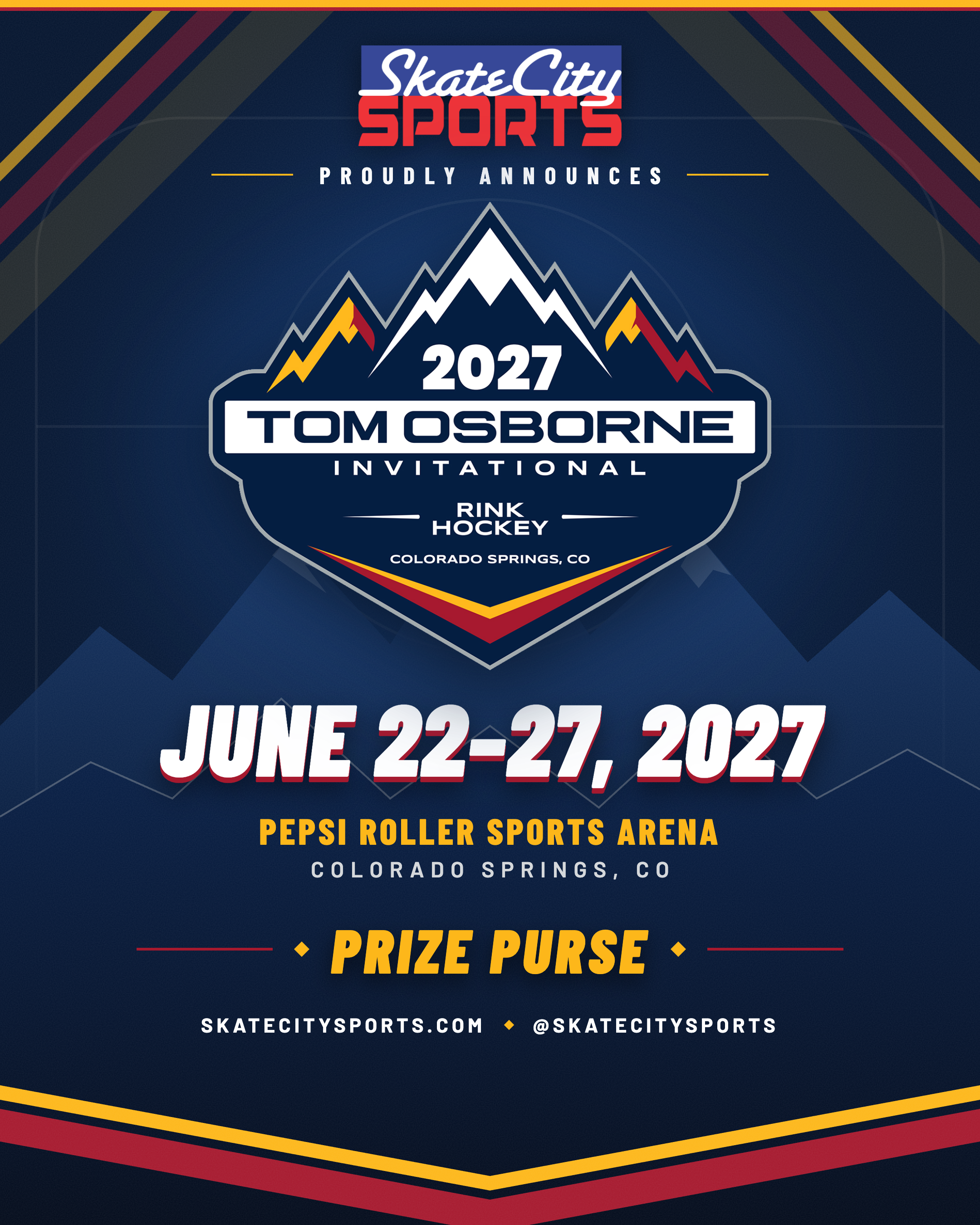 2027 Tom Osborne Rink Hockey Invitational Dates Announced