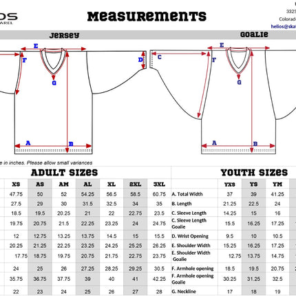 Rec/Custom Order Inline Hockey Jersey